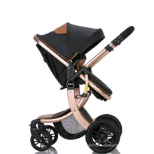 Customized fashion style folding baby pram stroller with cushion washable